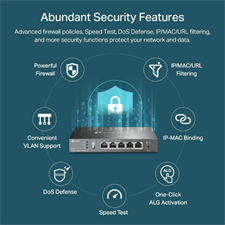 TP-Link ER605 V2 Wired Gigabit VPN Router | Up to 3 WAN Ethernet Ports + 1 USB WAN | SPI Firewall SMB Router | Omada SDN Integrated | Load Balance | Lightning Protection