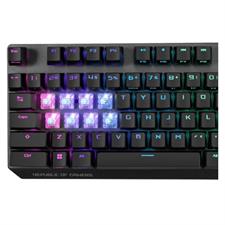 ROG Strix Scope NX RGB wired mechanical gaming keyboard with ROG NX switches, aluminum frame, Aura Sync lighting and additional silver WASD for FPS games