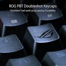 ROG Strix Scope NX RGB wired mechanical gaming keyboard with ROG NX switches, aluminum frame, Aura Sync lighting and additional silver WASD for FPS games