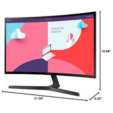 SAMSUNG 24-Inch S36C 1800R 75Hz AMD FreeSync Curved Monitor, Black