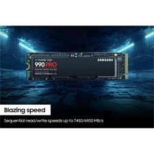 SAMSUNG 990 PRO SSD 1TB, 2TB, 4TB PCIe 4.0 M.2 2280 Internal Solid State Hard Drive, Seq. Read Speeds Up to 7,450 MB/s for High End Computing, Gaming, and Heavy Duty Workstations