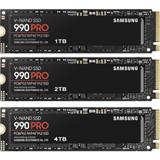 SAMSUNG 990 PRO SSD 1TB, 2TB, 4TB PCIe 4.0 M.2 2280 Internal Solid State Hard Drive, Seq. Read Speeds Up to 7,450 MB/s for High End Computing, Gaming, and Heavy Duty Workstations