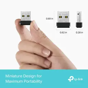 TP-Link Archer TX1U Nano – AX300 Wi-Fi 6 Nano USB Adapter (Up to 287 Mbps, Dual-Band)
