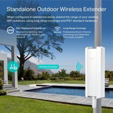TP-Link EAP610-Outdoor Access Point Mesh, Omada True WiFi6 AX1800 Gigabit, Seamless Roaming, MU-MIMO PoE+ Powered IP67 Multiple SDN Controller Remote & App Control Support RE Mode