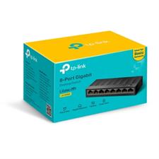 TP-Link LS1008G Litewave 8 Port Gigabit Ethernet Switch | Desktop Ethernet Splitter | Plastic Case | Unshielded Network Switch | Plug & Play | Fanless Quiet | Unmanaged 