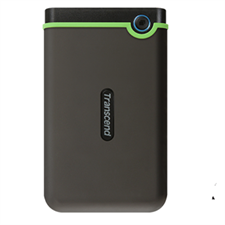 Transcend StoreJet 25M3 Portable HDD (1TB | 2TB USB 3.1 Gen 1 | Military-Grade Shock Protection | One-Touch Backup | For Data Security and storage