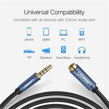 UGREEN 3.5mm Male to Female Audio Extension Cable (3m length)