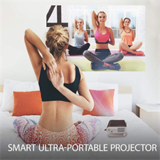 ViewSonic M1+_G2 Portable Mini LED Projector with WVGA, 125 ANSI Lumens, 360 Degree Projection, Built-in Battery, Harman Kardon Speakers, Outdoor Projector