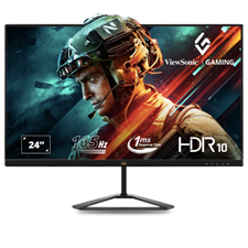 ViewSonic Omni 24 Inch 165Hz IPS Full Hd 1920X1080 Pixels Gaming Led Monitor,1Ms,Hdr10,Free Sync,104% Srgb,Eye Care,Wall Mount,Tilt,2XHdmi,1XDisplay Port,Wide View Angle- Vx2479-Hd-Pro,Black