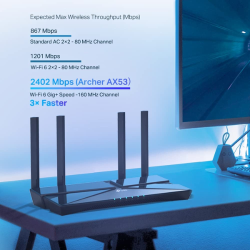 TP-Link Next-Gen Wi-Fi 6 Archer AX53 AX3000 Mbps Gigabit Dual Band ...