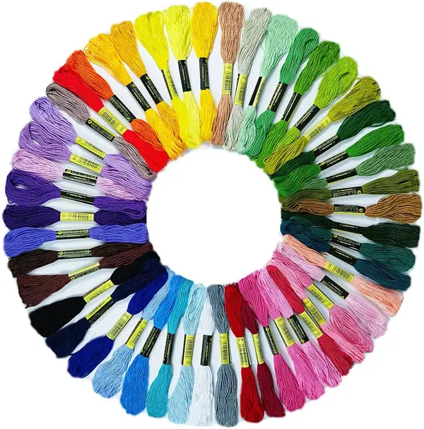 Pack of 5/10/20/30/40/50 Embroidery Thread Set (50 Skeins)