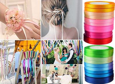 Pack Of 24 - 0.5 inch ribbons - Multi Color