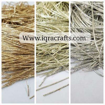  1 tola Embroiderymaterial 1mm Dabka Zardozi Thread, For Clothing & Jewellery Making Craft Sets