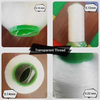 1 Roll Transparent Embroidery material Nylon Thread/ Monofilament Nylon Yarn Thread