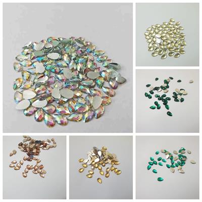 200 Pcs Shiny Kundan Beads DIY Sewing Craft Sets