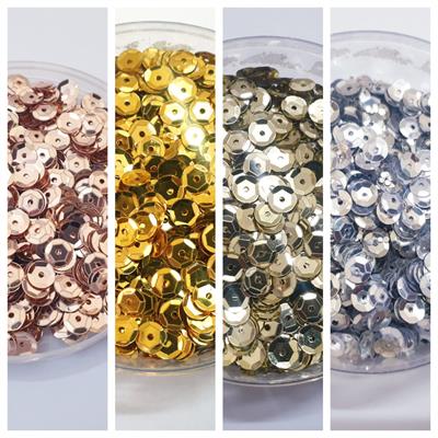 1 Tola, 6mm Cup Sequins in Various Colors