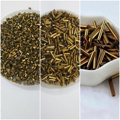 Pack Of 3 Tola Each) Beads Beautiful Loose Sequins DIY Crafts Copper