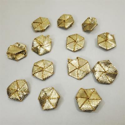 10gm Pcs Embroidery Craft Material Gota Patti Golden Flowers (1.8-cm2.0 cm)