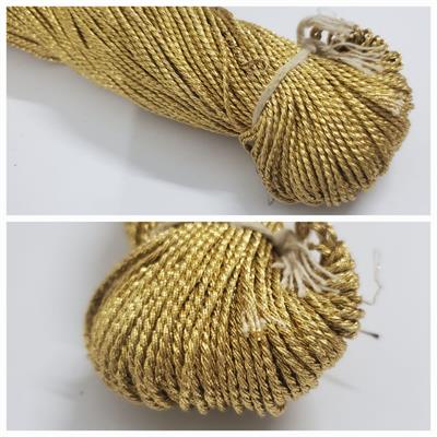 20 gaz Each) Metallic Cord Rope Lurex, 3mm Crafts in Various Colors