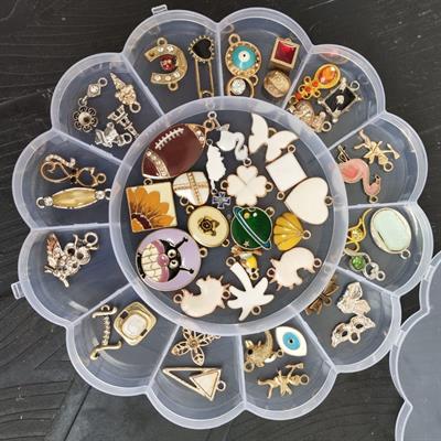 6 Pcs Acylic Jewelry & Crafts DIY Arts Making Metal in Various Shapes & Sizes