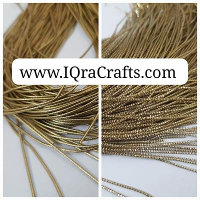 1 Tola Embroidery material 1mm Dabka/Naqshi Thread, For Clothing Craft Sets