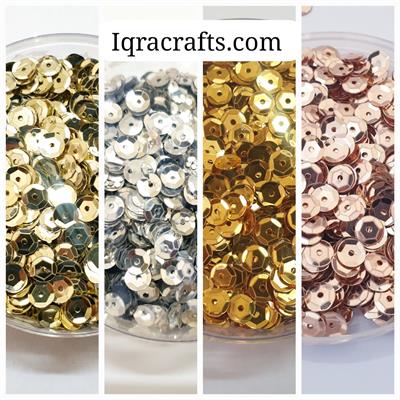 1 Tola, 6mm Cup Sequins in Various Colors