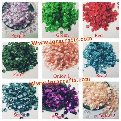 1 Tola, 6mm Cup Sitaray in Various Colors , 6mm Beautiful Loose Sequins DIY Crafts