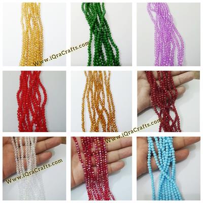 4mm Faceted Rondell Chinese Crystal Glass Beads  Craft Sets