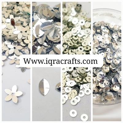 Pack Of 4 Tola (Tola Each) Beads & Sequins Beautiful Loose Sequins DIY Crafts
