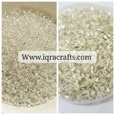 Pack of 4 Tola (2 Tola each ) 2mm Glass Round & Cut Beads, Copper Colors, Pony Beads.