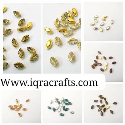 12 Pcs , Silver Crystal Faceted EYE Beads, Crafts DIY in Various Colors 10mm