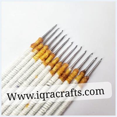 Pack of 1/2/4/6 & Full Set Aari For Embroidery Work & Needle Crafting & Beading, Sewing DIY (SILK Work)