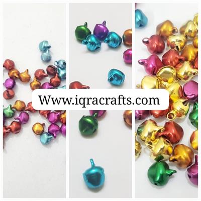 50 Pcs  Jingle Beads Multicolor Ghungroo Beads 10 mm