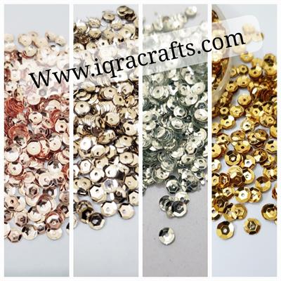 1 Tola, Cup Sitaray , Beautiful Loose Sequins DIY Crafts 5mm