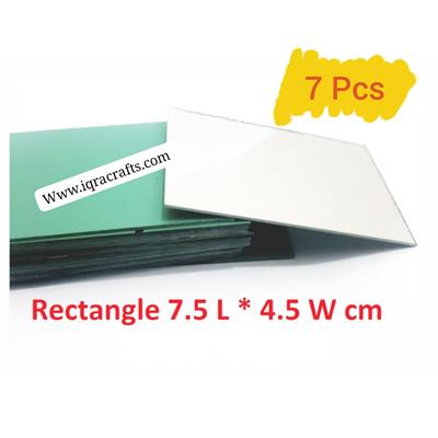7 Pcs, Rectangular Mirror Mosaic Tiles for Crafts Projects, Decoration