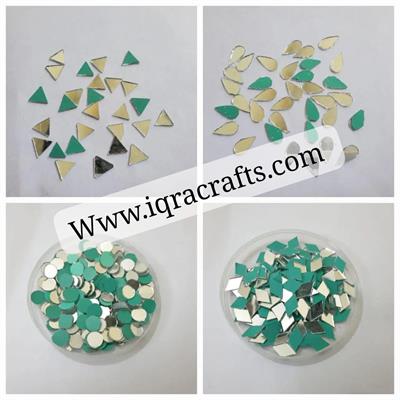 200 Pcs Round, Triangel,leaf Diamonds DIY Small Craft Mirror