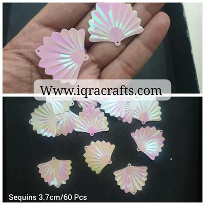 10 gm Pcs Sitaray in White, Beautiful Design, Flat Loose Sequins and Spangles Craft Supplies