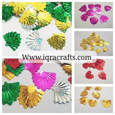 10 gm Fan Shape Sitaray in Multicolor , Beautiful Design, Flat Loose Sequins and Spangles Craft Supplies