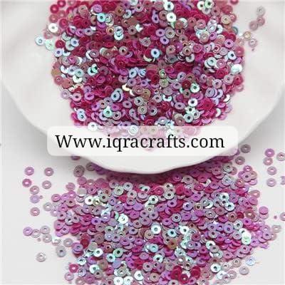 3 Tola Rainbow Circular Plastic Sequins Sitara for Embroidery 3mm & 4mm