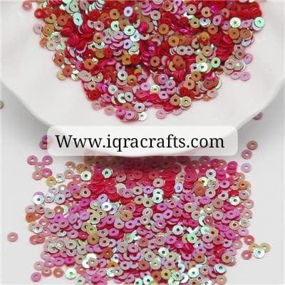 3 Tola Rainbow Circular Plastic Sequins Sitara for Embroidery 3mm & 4mm