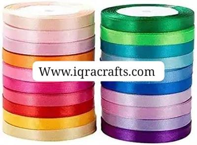 Pack Of 12 - 0.5 inch ribbons - Multi Color