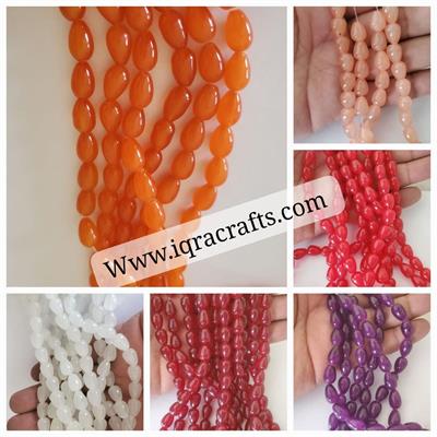 60 Pc Beautiful Color Tear Beads DIY, Art Craft Plum 12mm