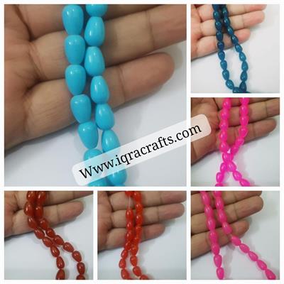 60 Pc Beautiful Color Tear Beads DIY, Art Craft Plum 12mm in various Colors