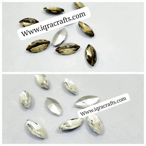 Eye Crystal 20 Pcs ,Crystal Faceted Gold eye Beads, Crafts DIY 