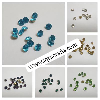 30 Pcs Point Back Shiny crystal Stone Beads DIY Sewing Jewelry Decoration