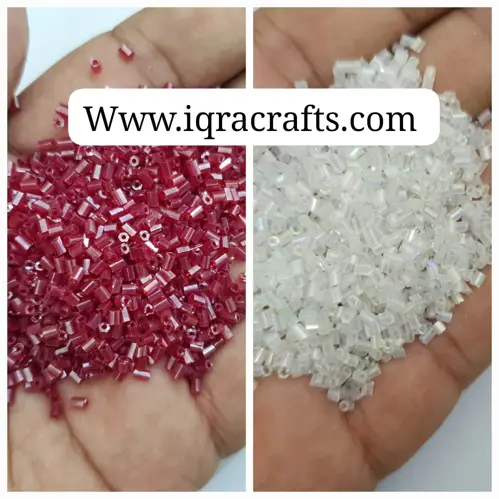 2 Tola Cut Glass Beads, Various Colors, Pony Bead Jewelry, DIY Craftsmanship