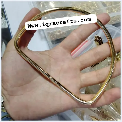 1 Pcs Purse Handles 2pcs 13*10cm Gold Bag Handles Screw Handbag Handle 