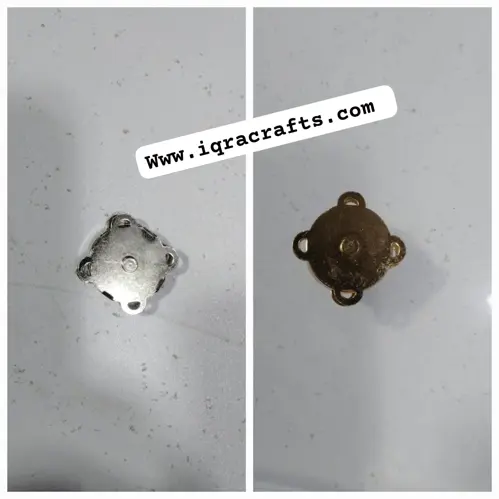 2 Pcs Bag Magnetic Button Stitch-able