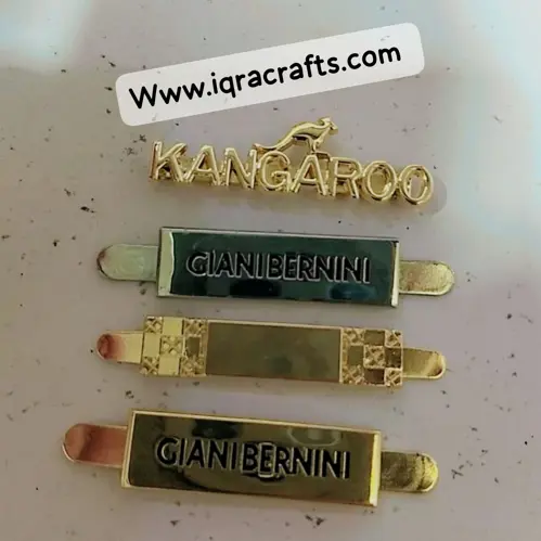 4 Pcs Metal Logo For Bags