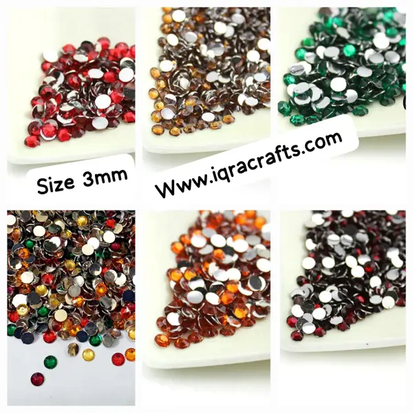 3mm, 300 Pcs, Shiny Round Beads DIY Sewing Craft Sets Resins, Small Size